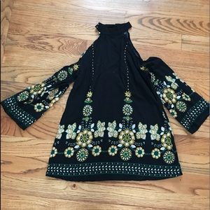 Open shoulder dress!